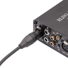 6.35mm TRS to XLR Stereo Audio Cable 5.9ft Black with Gold Plated Connectors