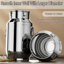 Stainless Steel Sealed Barrels - Moisture-Proof Airtight Containers for Grain, Oil, Wine, Tea, Flour Storage &Transport