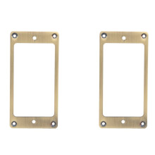 2 Teiliger Humbucker Ton Abnehmer Rahmen, Montage Ring Abdeck Rahmen für Elektor Gitarre, Messing Metall