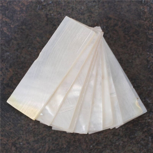 10 Piezas de Material de IncrustacióN de NáCar  Concha en  Hoja de Material de IncrustacióN Rectangular para Guitarra 1