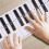 88 Key Practice Keyboard Piano & Note Chart for Behind the Piano Keys,Guide Teaching Aid Note Chart for Beginner Student 3