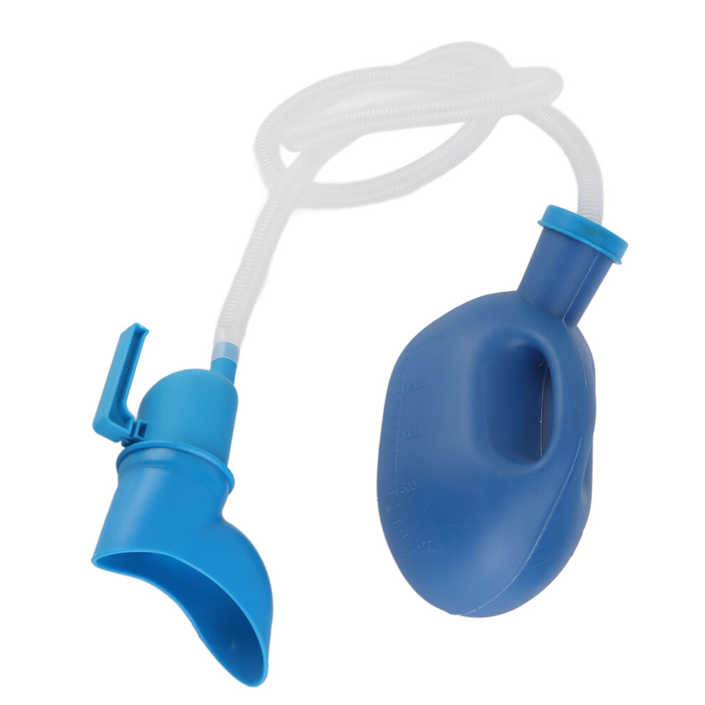 Unisex Bedridden Urinal 2000ML with Flexible Long Tube Leakproof PE