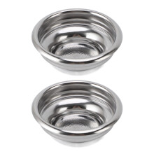 2 Stück 58 mm Edelstahl-Portafilter-Filterkorb Kaffee-Filterkorb für 1 Tasse