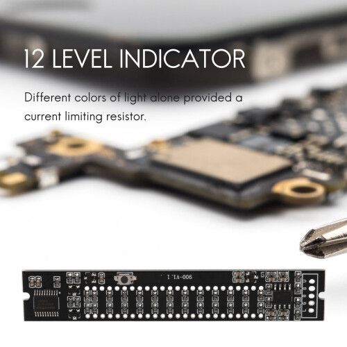 Dual 12 Level Indicator VU Meter Stereo Amplifier Board Adjustable Light Speed Board 2