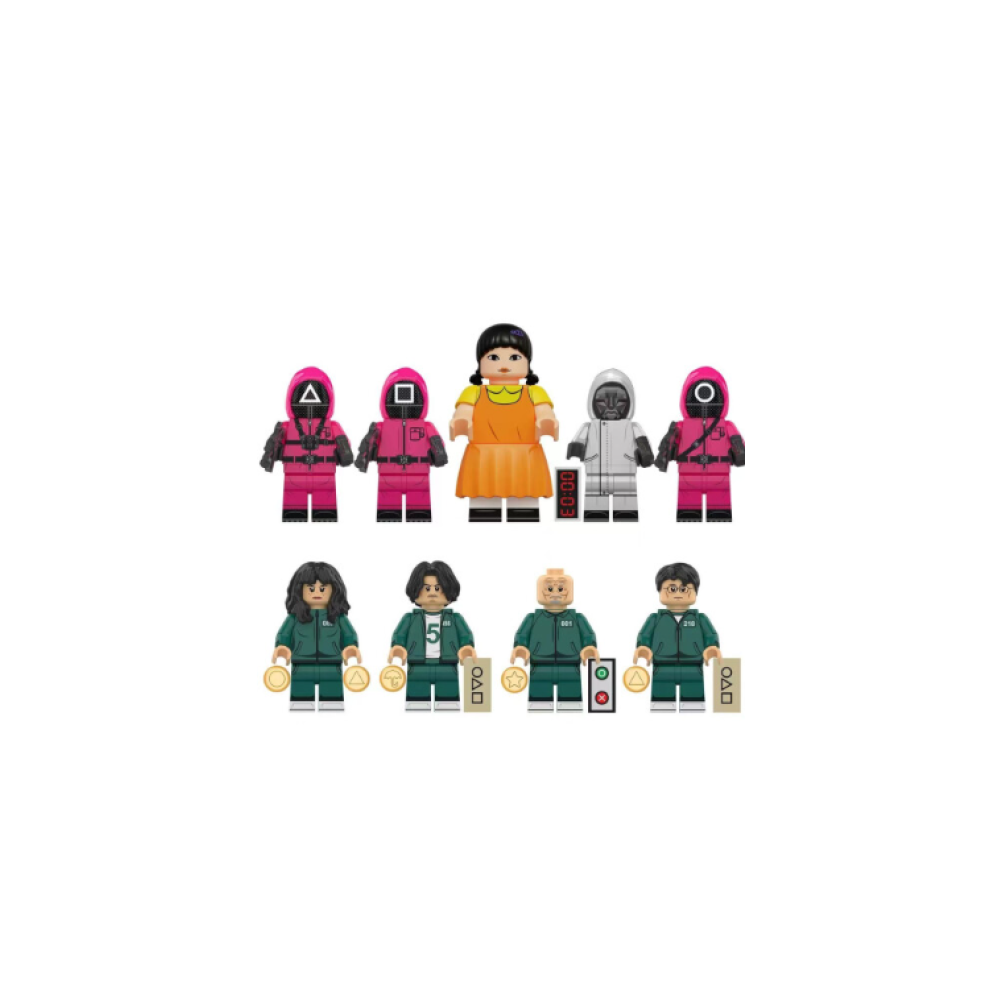 Enekio 9Pcs Game Figures Building Blocks Anime Minifigures Toy Fits Lego