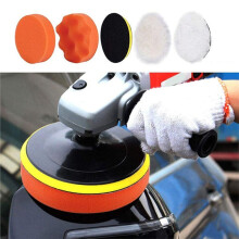 Kit com 6 Esponjas de Polimento Automotivo M10, Boinas de Espuma para Polimento, Boinas de Cera de 4 Polegadas para Remoção de Arranhões.