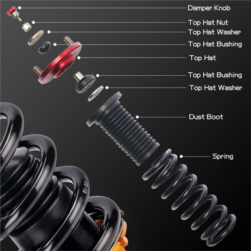 2Pcs/Lot Shock Top Hat for   92-00 Delsol Integra Coilover Shock Top Mount Hat Strut Tower 1