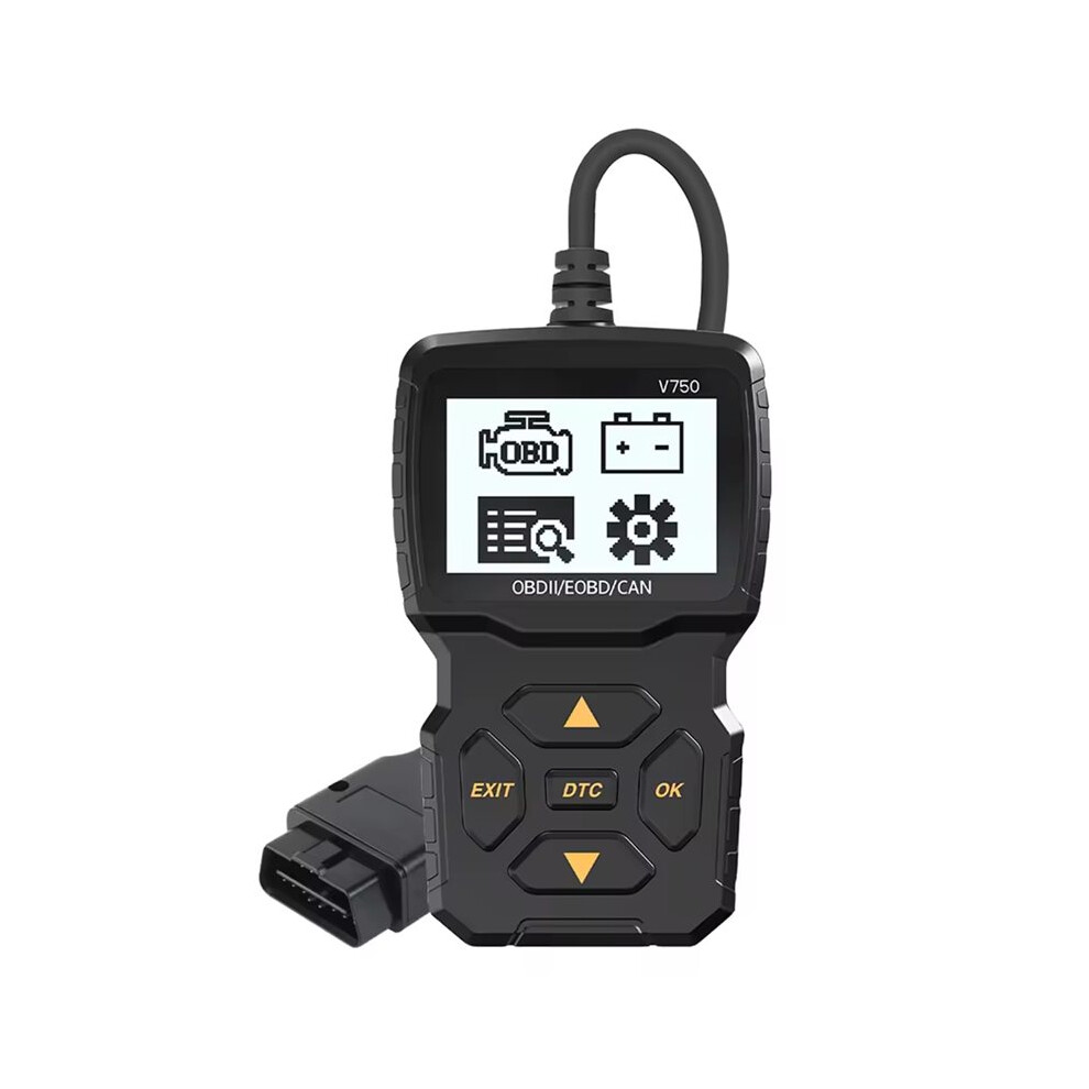 OBD2 Scanner V750 Car Diagnostic Tool - Multi-Language Battery Tester & Engine Code Reader Engine System Code Reader