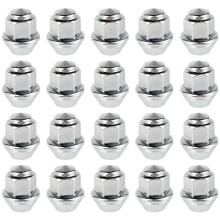 20Pcs Wheel Nuts for Wheels M12x1.5 19mm Hex Wheel Nuts 60 Degree Taper Carbon Steel Plated Nuts 1678260