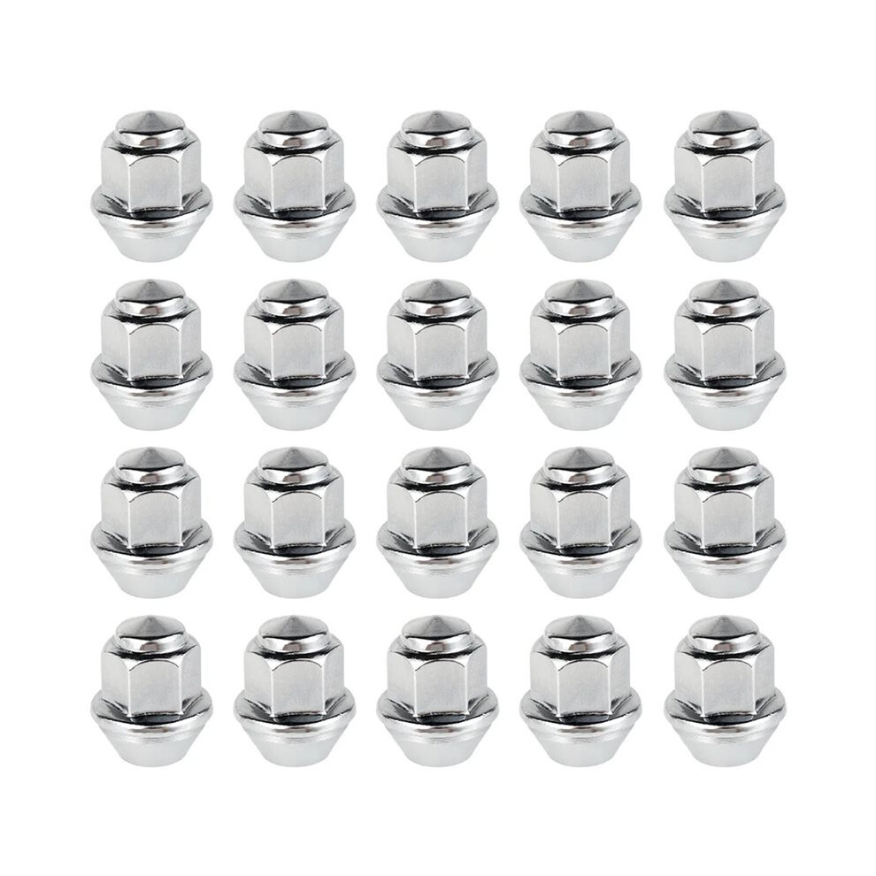 20Pcs Wheel Nuts For Wheels M12x1.5 19Mm Hex Wheel Nuts 60 Degree Taper Carbon Steel Plated Nuts 1678260 4713772049820