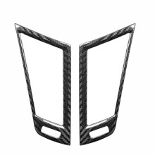Car Dashboard Air Conditioning Vent Frame A/C Air Vent Trim Sticker Carbon Fiber for Q50L 2015-2022