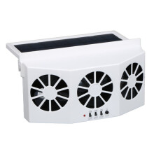 Summer Solar-Powered Vehicles Solar Power Exhaust Fan, Car Purifier Cooling Amplifier Window Fans Ventilator Radiator