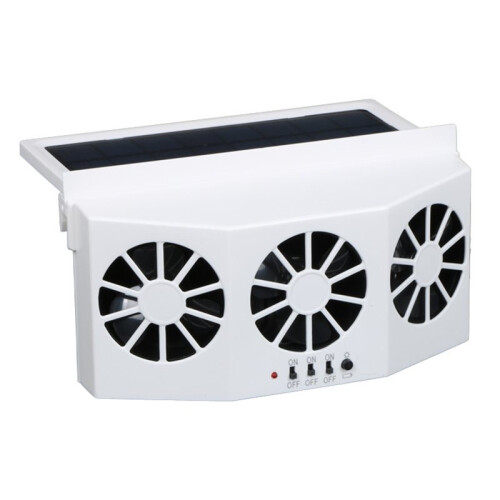 Car Full Radiator Summer Solar-Powered Vehicles Solar Power Exhaust Fan, Car Purifier ...