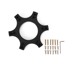 New 70MM Aluminum Wheel Spacers Adapter Plate Ring Upgrade 13/14" Steering Wheel Adapter Base for T300RS