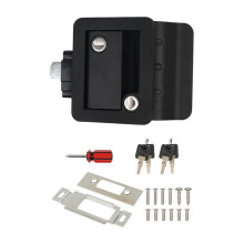 RV Door Lock for Travel Trailers with Paddle Deadbolt  Entry Door ,RV Lock Replacement Kit with Keys