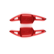 Steering Wheel Shift Paddle Extended Shifter Trim Cover for A5L A6L Q6L E-Tron 2026 S6 SQ6 E-Tron 2024 2025 Red