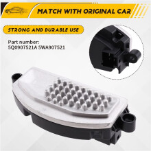Blower Resistor 5Q0907521A 5WA907521 for A3 A4 A6 Q7, , , Octavia