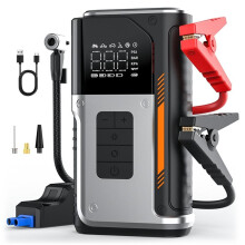 4-in-1 Car Jump with Air Compressor 150PSI Booster with 6000mAh Power Bank Function for Tyre Inflator