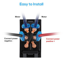 2 Interrupteurs à Bascule Momentanés DPDT 12 V 30 A, Inversion de Polarité pour Cric Électrique de Remorque de Camping-Car