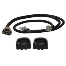 Rear Bumper License Lamp Black Assy (with Black Lens, Bulb & Wire) for 1999-2006 Silverado Sierra Pickup