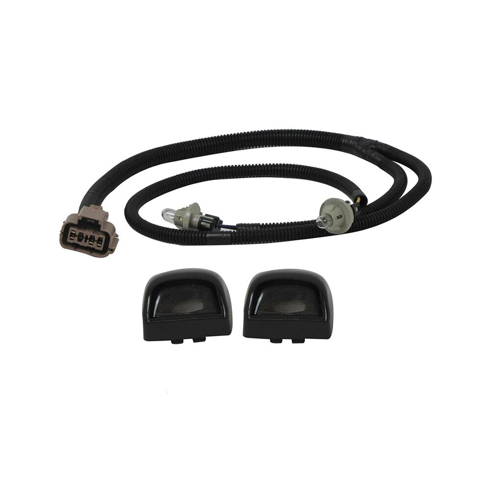 Rear Bumper License Lamp Assy (With Lens, Bulb & Wire) For 1999-2006 Silverado Sierra Pickup Black 4712642271347
