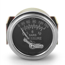 2" 52mm Mechanische Oliedrukmeter 0-150 PSI/0-10 Bar Oliedruk Handmatig Instelbare Alarmen Autometer Geel Lampje 1/8NPT