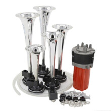 Musical 5 Air Horns 12V Dixieland Melody Trumpet Truck Horn with Compressor for Vehicle Car Truck Boat