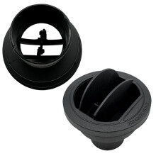 2Pcs 42mm Parking Heater Warm Air Vent Duct Pipe Outlet Rotatable Exhaust Joiner Connector Car Truck VAN