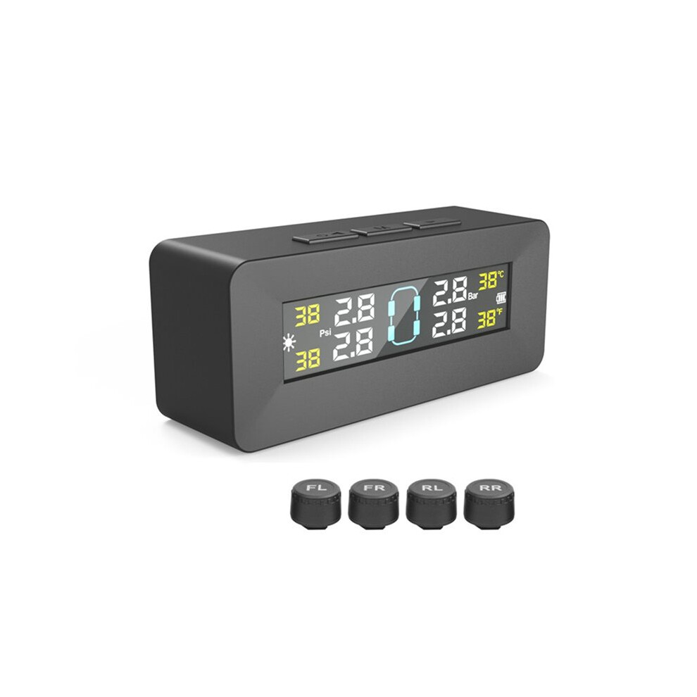 Tire Pressure Monitoring System Temperature Warning External Version Sensors Solar Tpms Car Tyre Pressure Monitor 4713750107368
