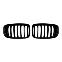 Car Front Kidney Grill Air Intake Grille Front Hood Grill Single Grille for X3 F25 X4 F26 LCI 2014-2017