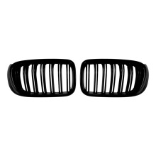 Car Front Kidney Grill Air Intake Grille Front Hood Grill Double Grille for X3 F25 X4 F26 LCI 2014-2017