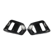 Car Front Fog Light Frame Fog Light Grille Trim for Focus MK3 MK3.5 2012-2018 Glossy Black
