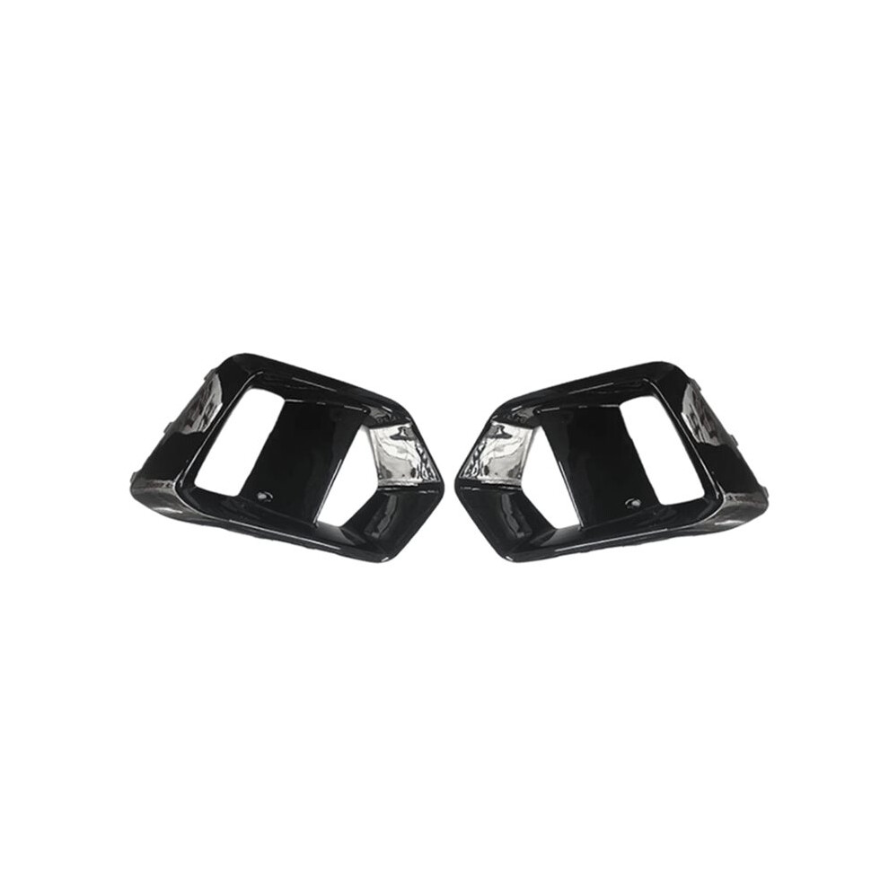 Car Front Fog Frame Fog Grille Trim For Focus Mk3 Mk3.5 2012-2018 Glossy Light/Black 6133495339219
