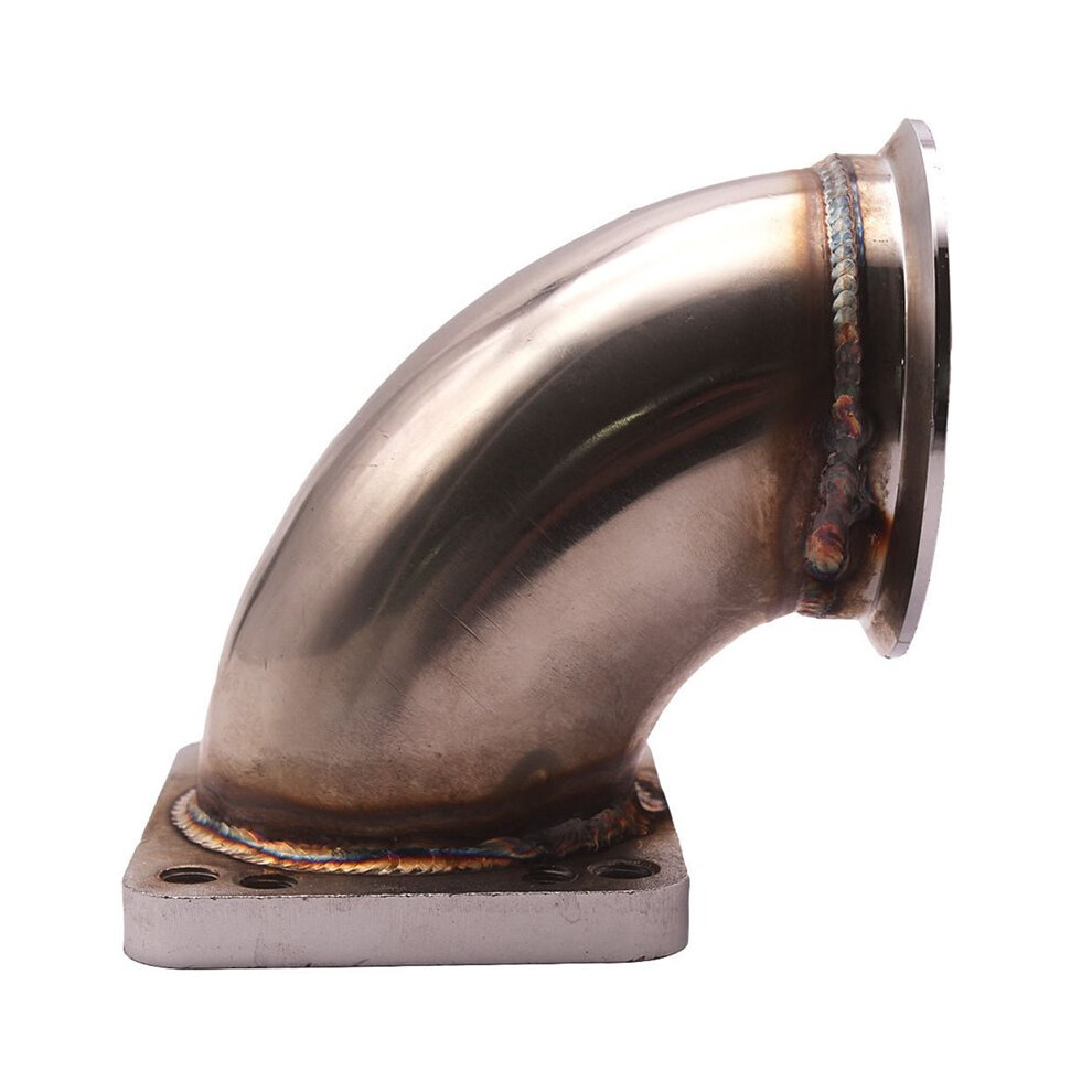 90 Degree 3" Vband Adapter Elbow Flange For T3 T4 Turbocharger Stainless Steel V-Band Turbo Adaptor 4711582207430