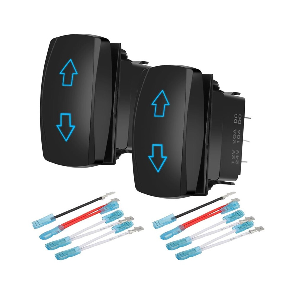 2Pcs 7 Pin Dpdt 20A Momentary Rocker For Motor Polarity Reverse In Rvs And Trailers 6033325015255