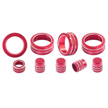 9Pcs Air Conditioning Knob Cover Start Stop Button Ring for Accessories 2022-2026, for CRV 2023-2026