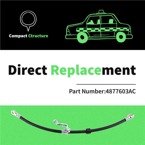 4877603AC Front Left Brake Hose Brake Pipe for  Avenger Caliber  Compass 2006-2017 2