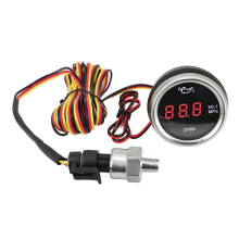 0-1,0 MPa 2"52 mm Öldruckanzeige mit Sensor 1/8 NPT, Rote LED, Blinkend, Digital, für Auto und Yacht