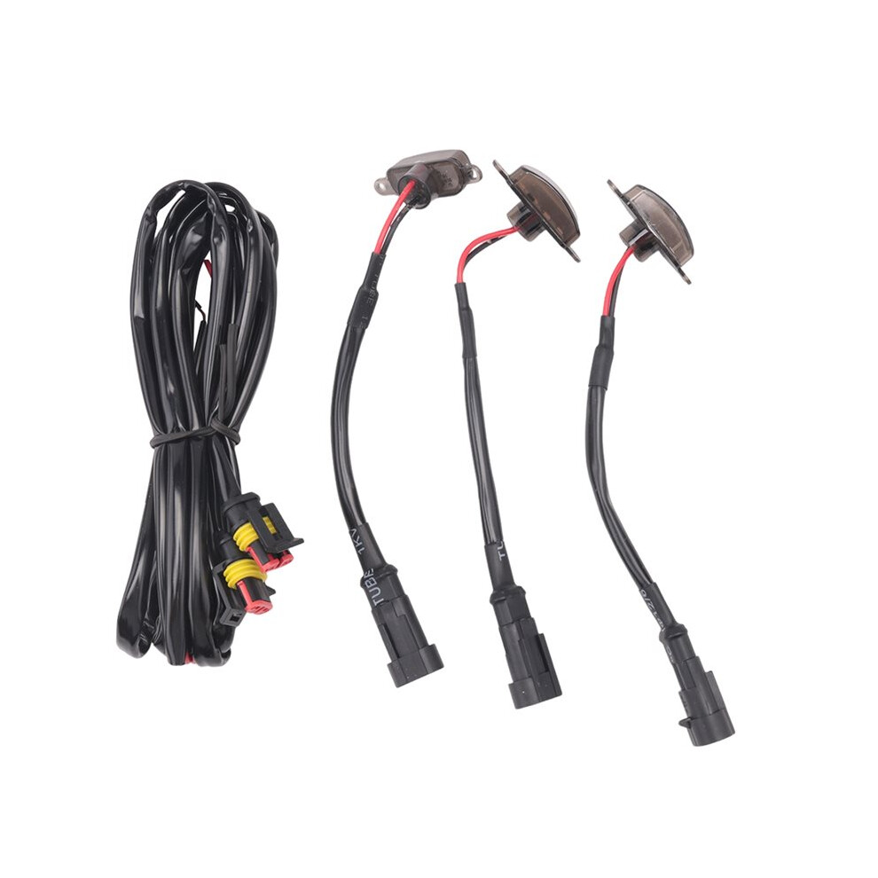 3 Pcs External Led Lights Decoration, Led Front Grille Lights For 2004-2019 F150 Raptor F250 Grille Running Lamps Amber 6032328756738