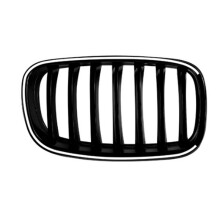 Car Front Kidney Grill Air Intake Grille with LED Light Single Vertical Grille for X5 E70 X6 E71 2006-2013