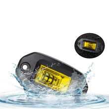 2 Lámparas de Trabajo LED de 20 W, 12 V y 24 V, Luz Amarilla, para Conducción Todoterreno, SUV y ATV.