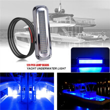 2Pcs 120LED Submersible Navigation Lights 12v/24v Light Waterproof Marine Boat Lighting