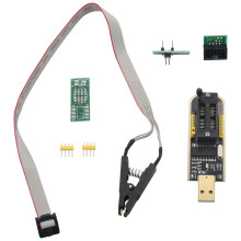 SOP8 Clip di Prova SOIC8 per EEPROM 25CXX / 24CXX con CH341A 24 25 Series EEPROM Flash Bios Programmatore USB