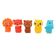 Marionette da Dito per Bambini e Neonati 5 Animali da Fattoria Giocattoli da Bagno nel PVC BPA Burattini un Mano Set di Bambole Giocattolo Educativo