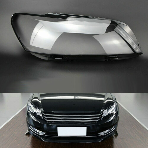 Car Front Headlight  Lamp Lens Cover Shell Lampshade For  B7 2011 2012 2013 2014 2015 Left 2