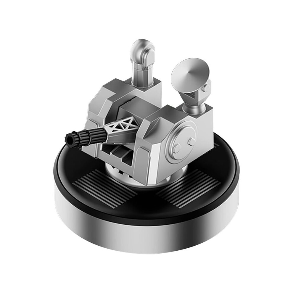 Artillery Vehicle Car Air Freshener Solar Powered Rotating Aromatic Diffuser For Car Interior Dashboard Roof Decoration 6032413986408
