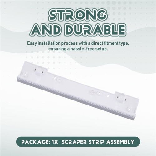 For  A20/A20 Pro Floor Scrubber Accessories Scraper Strip Assembly Length: 262mm 2