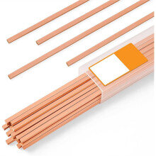 45pcs Brazing Rods Copper Brazing Alloy Flat Welding Rods for HVAC, Refrigeration, and Industrial Applications
