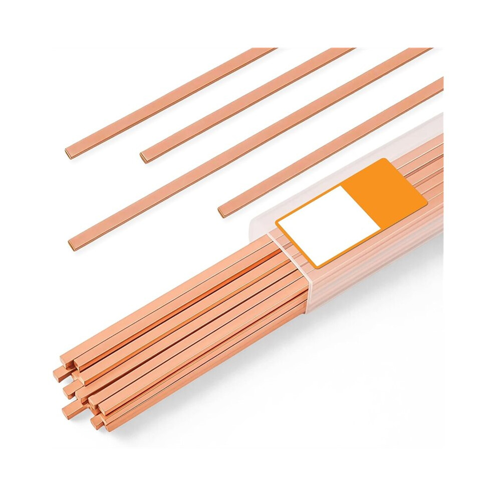 45Pcs Brazing Rods Copper Brazing Alloy Flat Welding Rods For Hvac, Refrigeration, And Industrial Applications 6031694918603