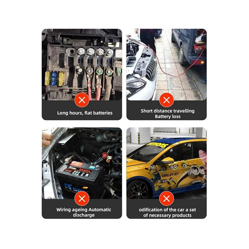 3Pcs 12V/24V Car Battery Disconnect For Rvs Trucks, Boats - Tool-Free Installation 6033930485290